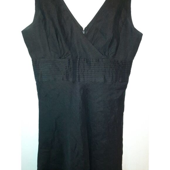 J. Crew Women's Black Linen Sleeveless Dress w/ Back Zipper Size 0 - Picture 5 of 5